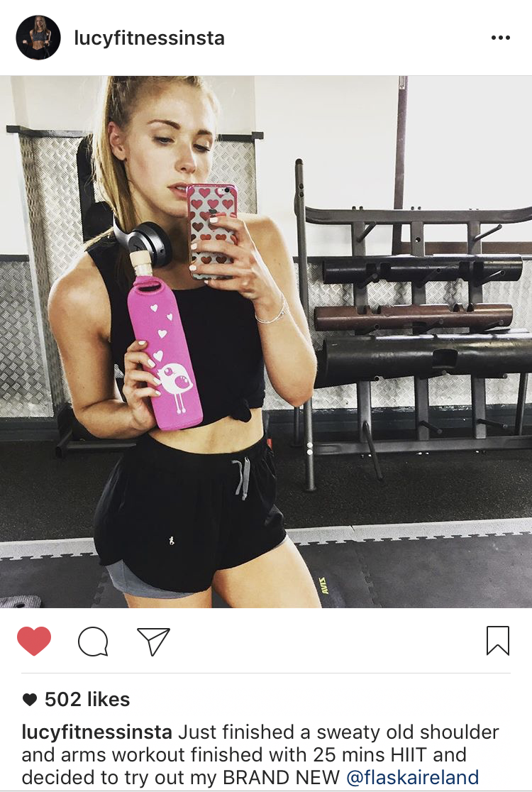 @lucyfitnessinsta sporting Flaska Neo Pink Birdy